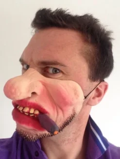 Rubber Johnnies Pirate Half Mask Half Face Masks