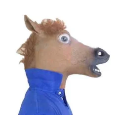 Rubber Johnnies Horse Head Mask Animal Masks