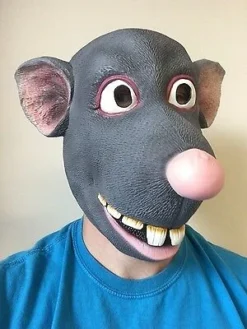 Rubber Johnnies Funny Cartoon Rat Mask Animal Masks