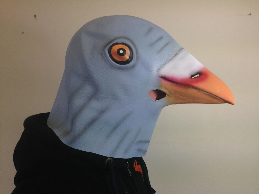 Rubber Johnnies Animal Masks Pigeon Mask 8 Rubber Johnnies Animal Masks Pigeon Mask