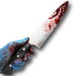 Rubber Johnnies Movie Props Bloody Kitchen Knife