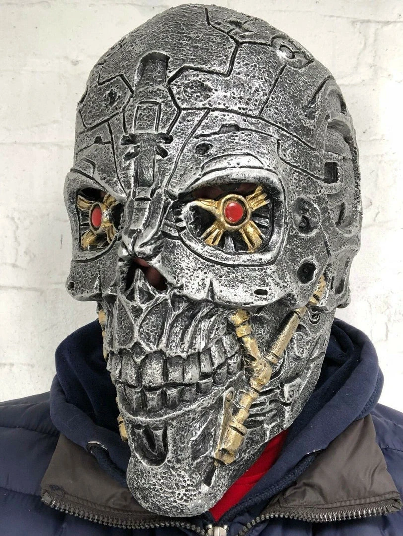Rubber Johnnies Horror Masks Cyborg Robot Mask Genysis 8 Rubber Johnnies Horror Masks Cyborg Robot Mask Genysis