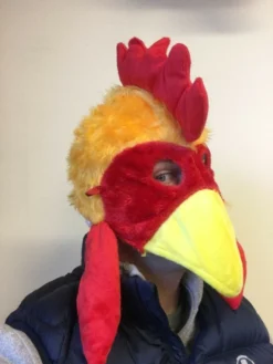 Rubber Johnnies Animal Masks Chicken Head Hat