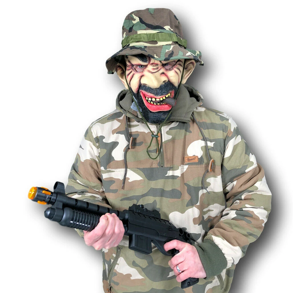 Rubber Johnnies Drill Sergeant Mask People Masks 4 Rubber Johnnies Drill Sergeant Mask People Masks