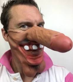 Rubber Johnnies Big Lad Brown Dick Nose Mask