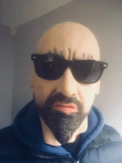 Rubber Johnnies Masks White Male 'Luther' Hard Man Mask.