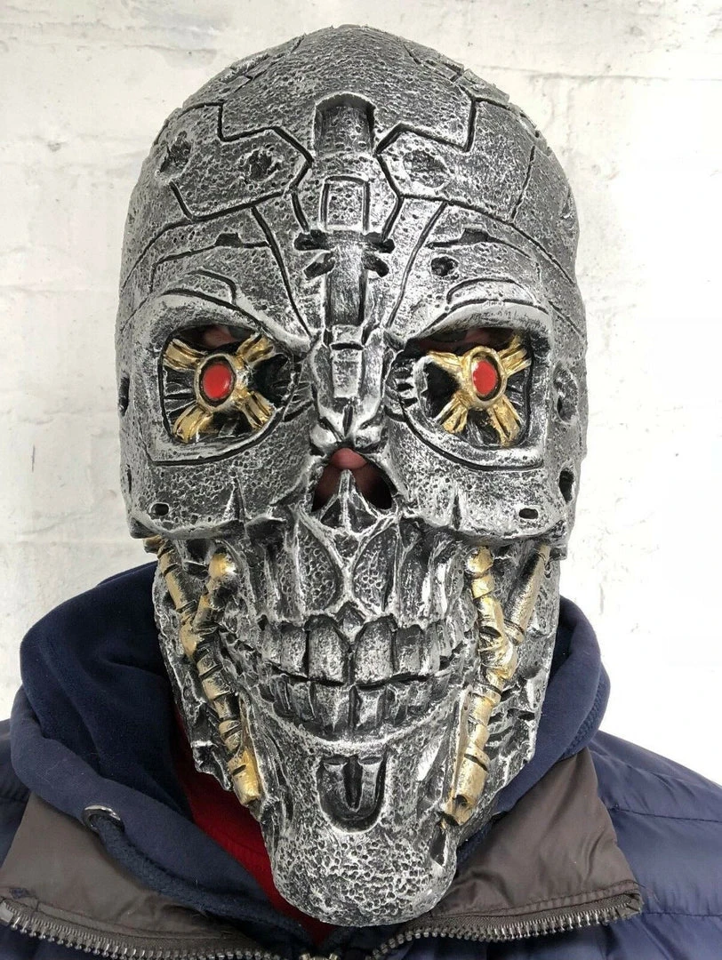 Rubber Johnnies Horror Masks Cyborg Robot Mask Genysis 4 Rubber Johnnies Horror Masks Cyborg Robot Mask Genysis