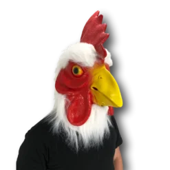 Rubber Johnnies Furry Rooster / Chicken Head Mask