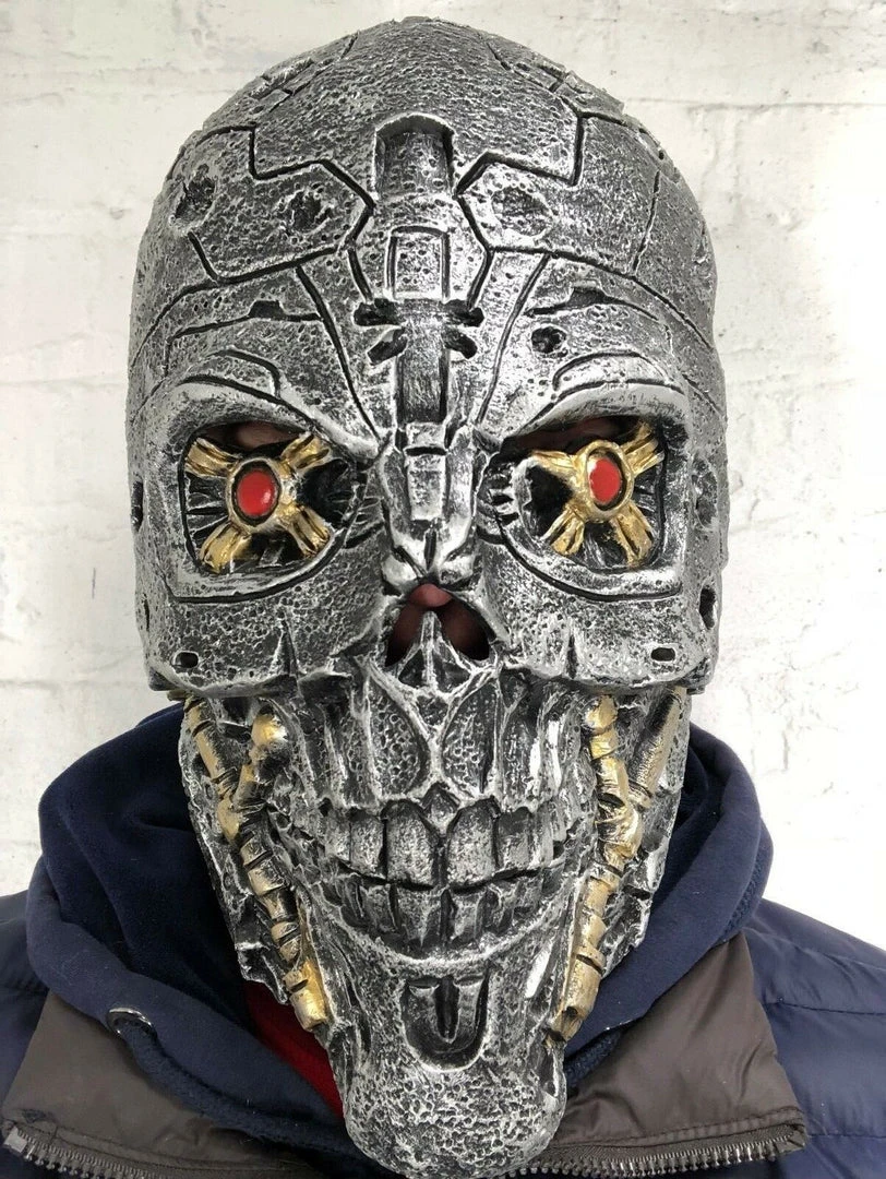Rubber Johnnies Horror Masks Cyborg Robot Mask Genysis 7 Rubber Johnnies Horror Masks Cyborg Robot Mask Genysis