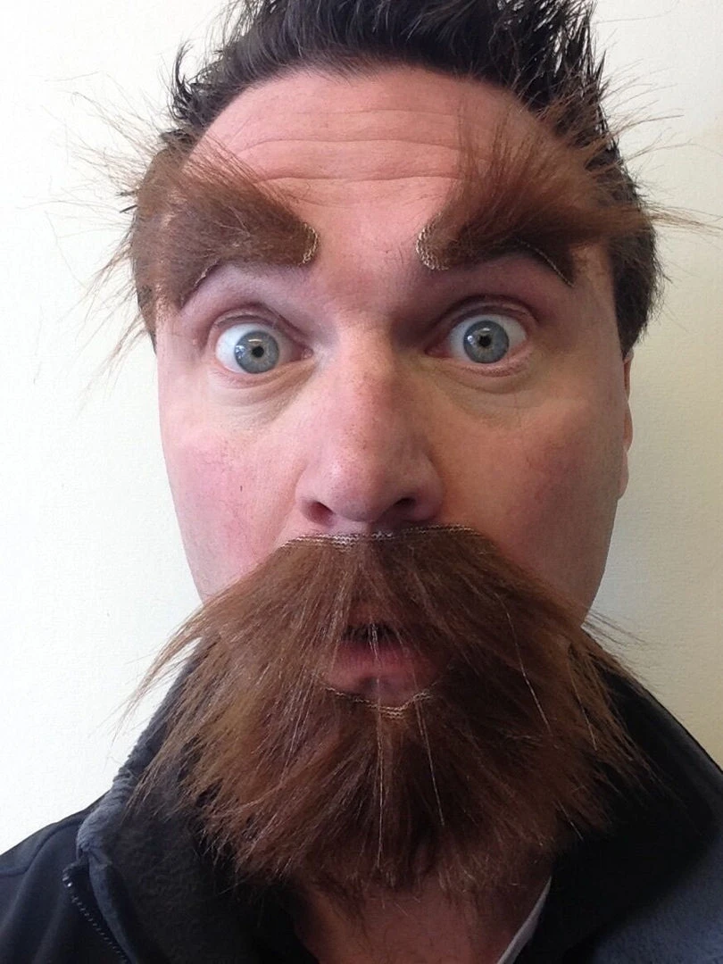 Rubber Johnnies Ginger Beard & Brows. Accessories 6 Rubber Johnnies Ginger Beard & Brows. Accessories