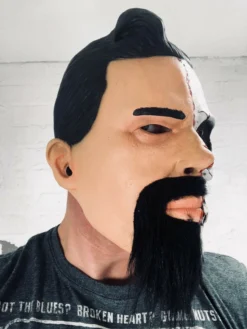 Rubber Johnnies Half Man Half Skull Mask. Horror Masks