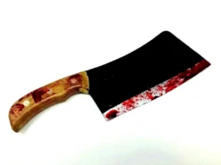 Rubber Johnnies Movie Props Bloody Meat Cleaver