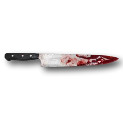 Rubber Johnnies Movie Props Bloody Kitchen Knife