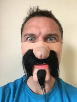 Rubber Johnnies Mexican Gringo Dick Nose Mask Half Face Masks