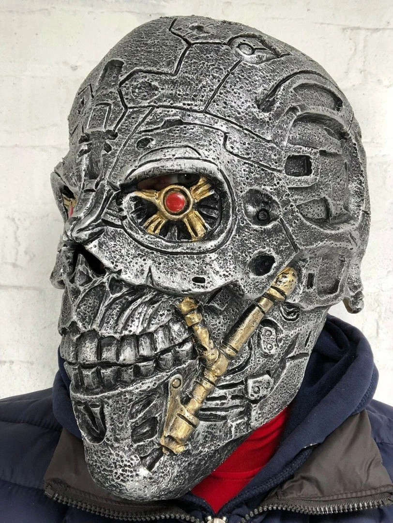 Rubber Johnnies Horror Masks Cyborg Robot Mask Genysis 5 Rubber Johnnies Horror Masks Cyborg Robot Mask Genysis