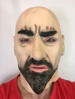 Rubber Johnnies Masks White Male 'Luther' Hard Man Mask.