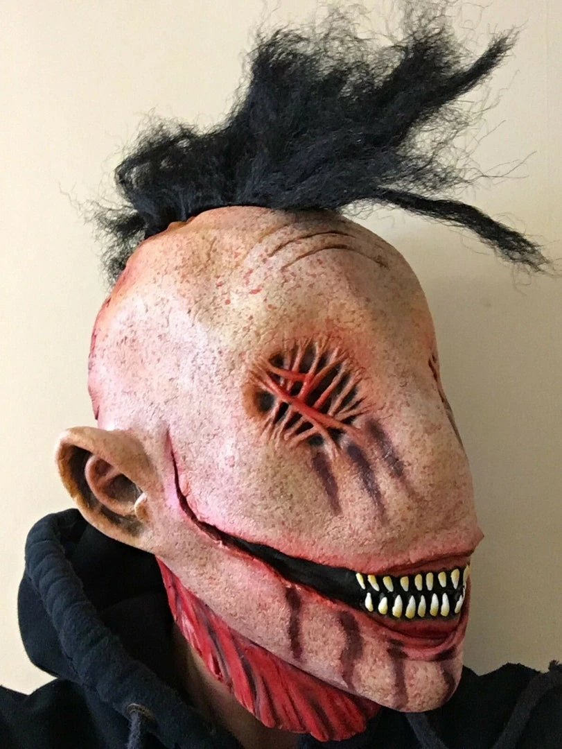 Rubber Johnnies Stitched Mohawk Mask. Horror Masks 7 Rubber Johnnies Stitched Mohawk Mask. Horror Masks