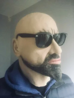 Rubber Johnnies Masks White Male 'Luther' Hard Man Mask.