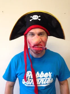 Rubber Johnnies Hats Pirate Skull And Bones Hat