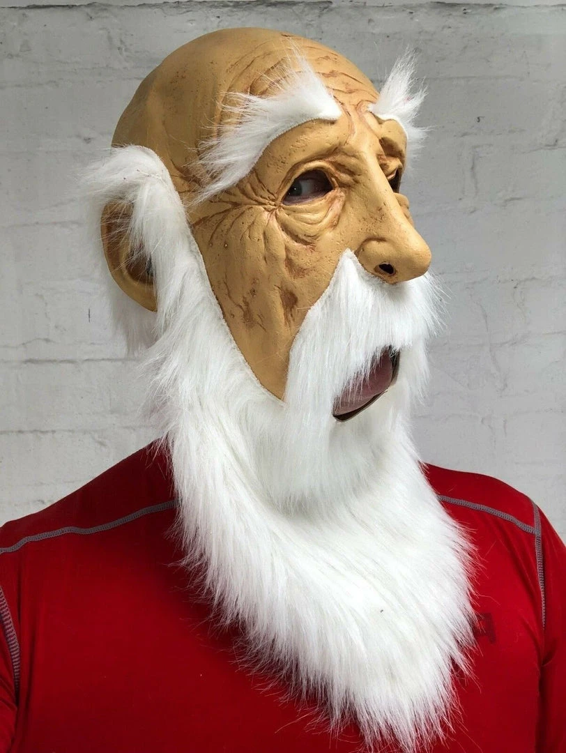 Rubber Johnnies Long Beard Old Man Mask 4 Rubber Johnnies Long Beard Old Man Mask