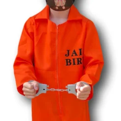 Rubber Johnnies Kids Orange Prison Jumpsuit Costume