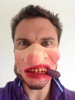 Rubber Johnnies Pirate Half Mask Half Face Masks