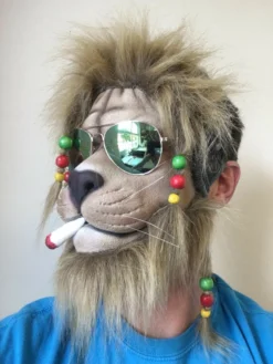 Rubber Johnnies Animal Masks Rasta Lion Mask