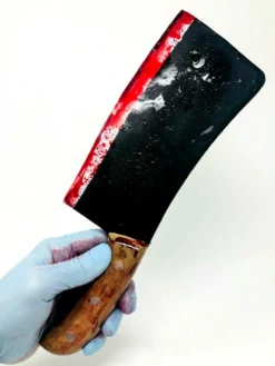 Rubber Johnnies Movie Props Bloody Meat Cleaver