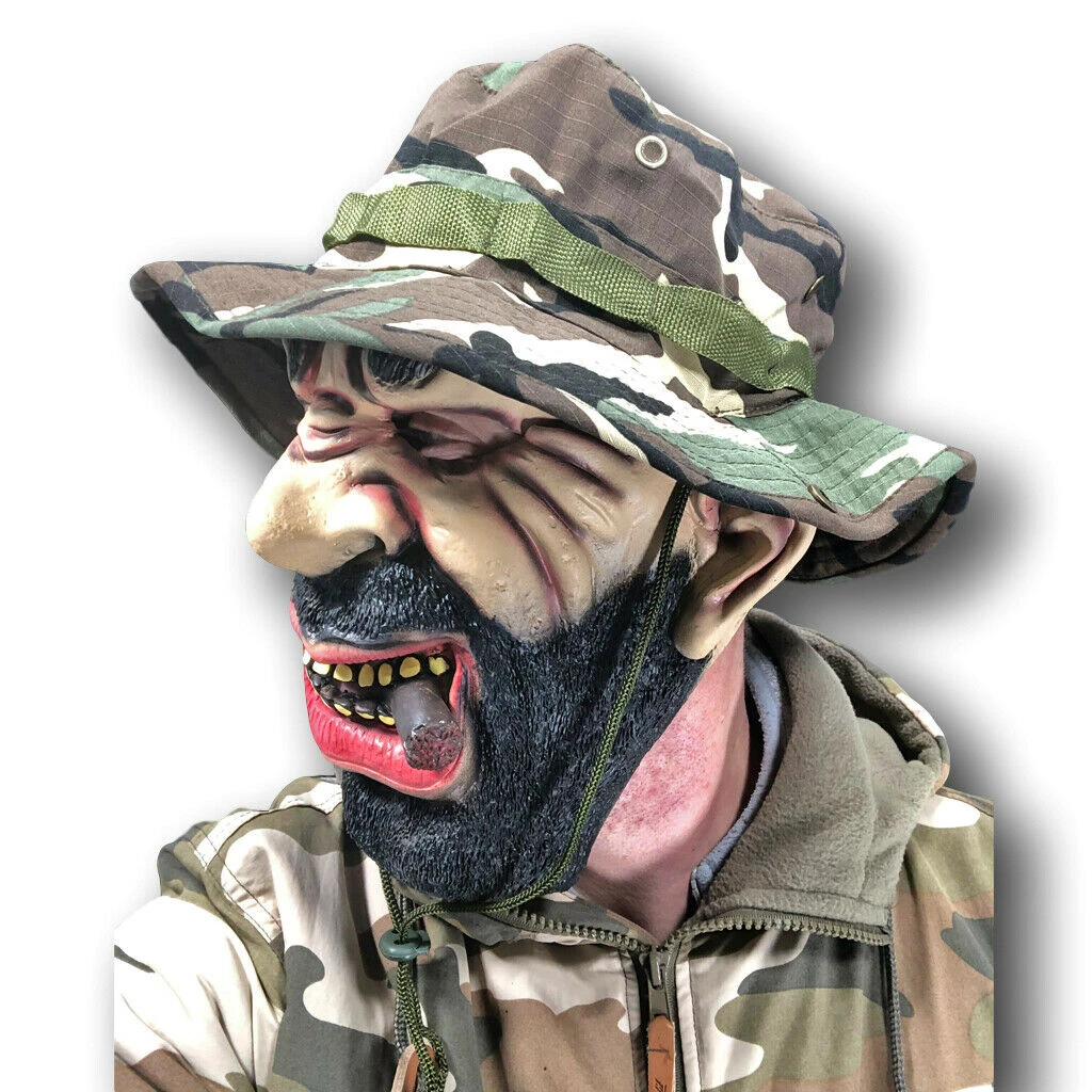 Rubber Johnnies Drill Sergeant Mask People Masks 10 Rubber Johnnies Drill Sergeant Mask People Masks