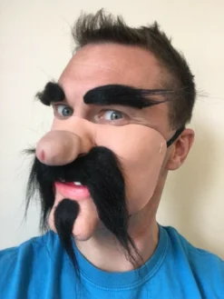 Rubber Johnnies Mexican Gringo Dick Nose Mask Half Face Masks