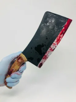 Rubber Johnnies Movie Props Bloody Meat Cleaver
