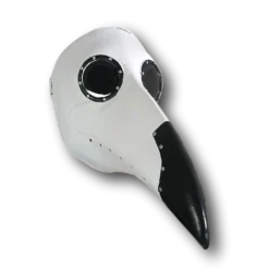 Rubber Johnnies Horror Masks Plague Doctor Mask - White/Black