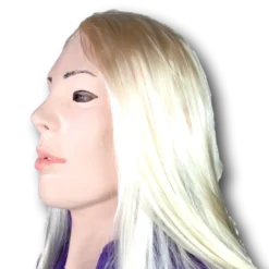 Rubber Johnnies Blond Lady Doll Mask People Masks