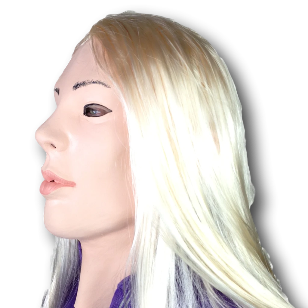 Rubber Johnnies Blond Lady Doll Mask People Masks 4 Rubber Johnnies Blond Lady Doll Mask People Masks