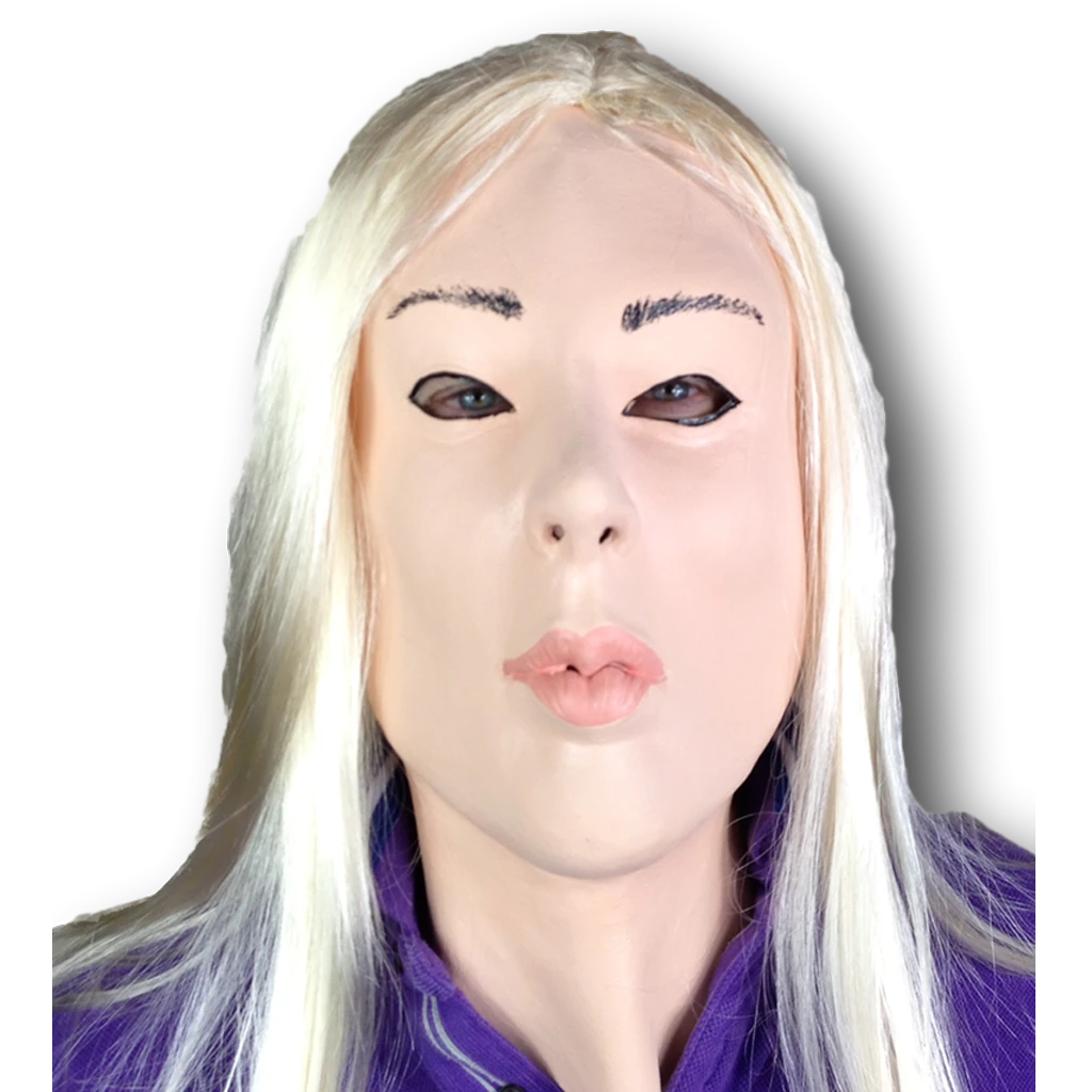 Rubber Johnnies Blond Lady Doll Mask People Masks 3 Rubber Johnnies Blond Lady Doll Mask People Masks