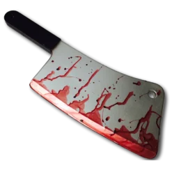 Rubber Johnnies Bloody Meat Cleaver Movie Props 8 Rubber Johnnies Bloody Meat Cleaver Movie Props