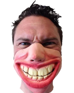 Rubber Johnnies Big Teeth Half Face Mask