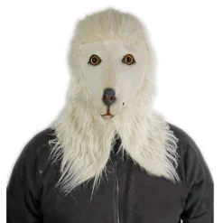 Rubber Johnnies White Poodle Mask With Gloves (Fursuit) Animal Masks 11 Rubber Johnnies White Poodle Mask With Gloves (Fursuit) Animal Masks