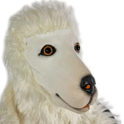Rubber Johnnies White Poodle Mask With Gloves (Fursuit) Animal Masks 12 Rubber Johnnies White Poodle Mask With Gloves (Fursuit) Animal Masks