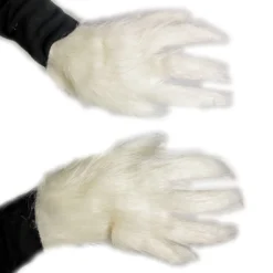 Rubber Johnnies Furry White Rat Gerbil Mask With Matching Gloves