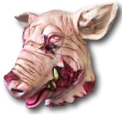 Rubber Johnnies Horror Masks Bloody Severed Pig Mask