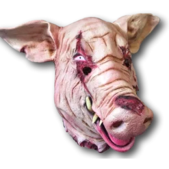 Rubber Johnnies Horror Masks Bloody Severed Pig Mask