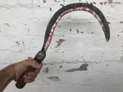 Rubber Johnnies Bloody Handheld Sickle 'Corn Scythe'