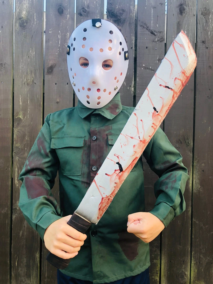 Rubber Johnnies Kids Jason Crystal Lake Killer Halloween Costume 6 Rubber Johnnies Kids Jason Crystal Lake Killer Halloween Costume