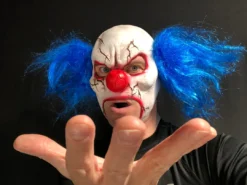 Rubber Johnnies TM Cracked Clown Mask. Horror Masks