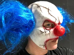 Rubber Johnnies TM Cracked Clown Mask. Horror Masks