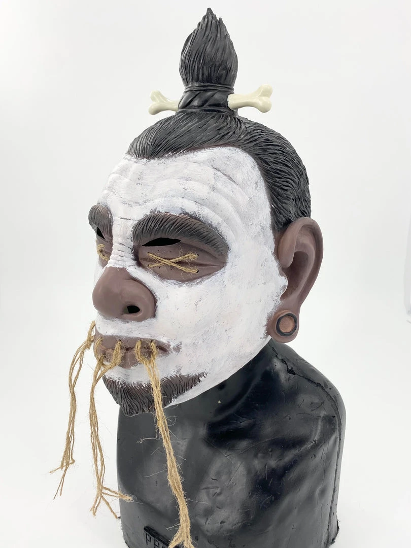 Rubber Johnnies Shrunken Head 'Tsantsa' Mask 7 Rubber Johnnies Shrunken Head 'Tsantsa' Mask