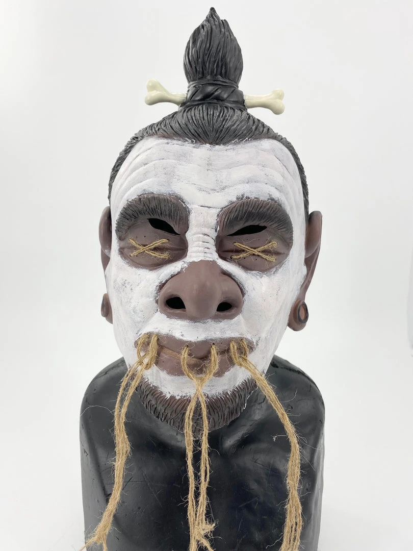 Rubber Johnnies Shrunken Head 'Tsantsa' Mask 11 Rubber Johnnies Shrunken Head 'Tsantsa' Mask