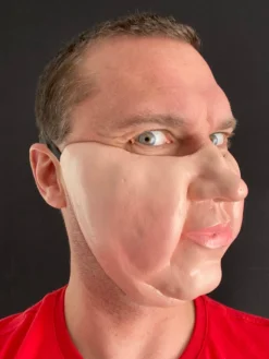 Rubber Johnnies Half Face Masks Fat Face Half Mask