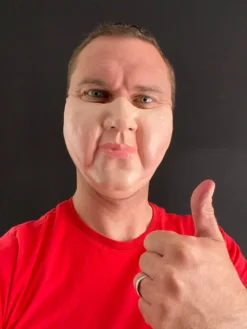 Rubber Johnnies Half Face Masks Fat Face Half Mask